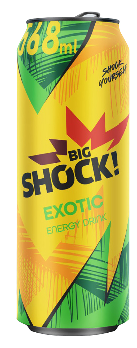 BIG SHOCK! Exotic energetický nápoj x 568 ml plech