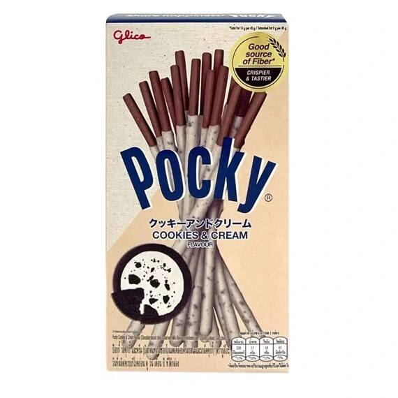 Pocky TH tyčinky s polevou s příchutí sušenek a krému 41 g