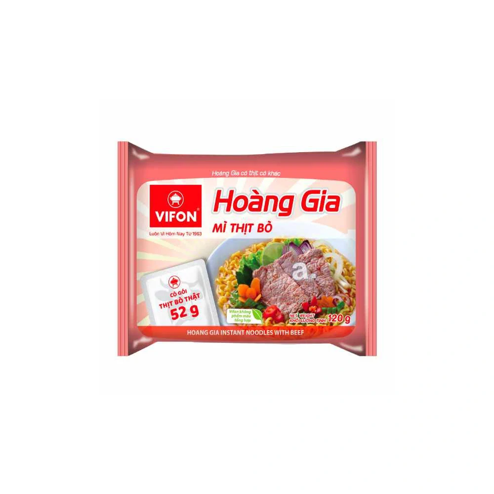 Vifon Hoang gia instantní nudlová polévka Hovězí 120 g