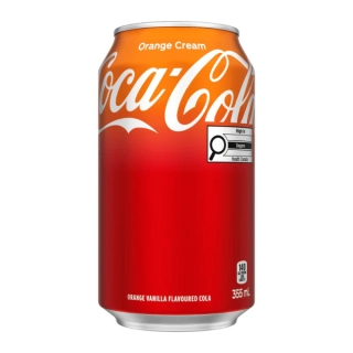 Coca Cola USA 355ml Orange Cream